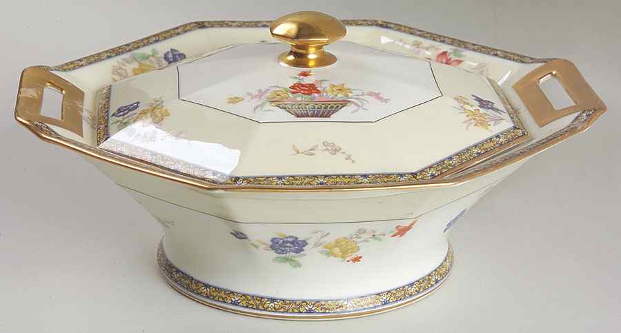 Coromandel Round Covered Vegetable by Haviland-1