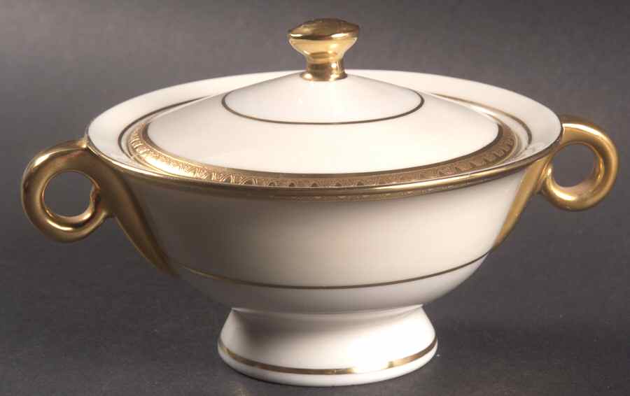 Corinth Sugar Bowl & Lid by Haviland-1