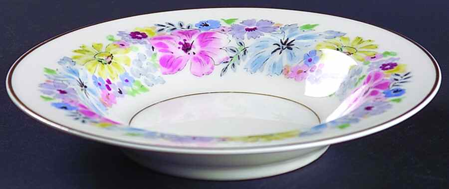 Cornflower Rim Soup Bowl by Haviland-1