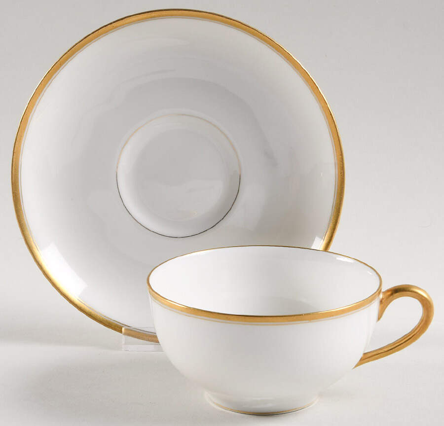 Coronada Flat Cup & Saucer Set by Haviland-1
