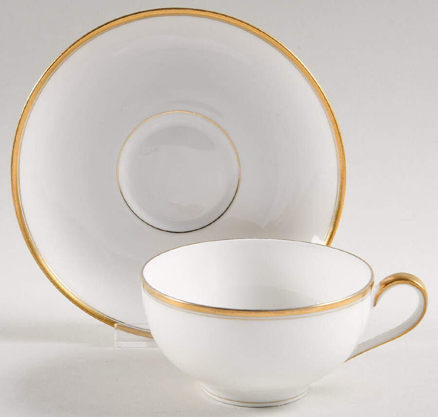 Coronada Flat Cup & Saucer Set by Haviland-1