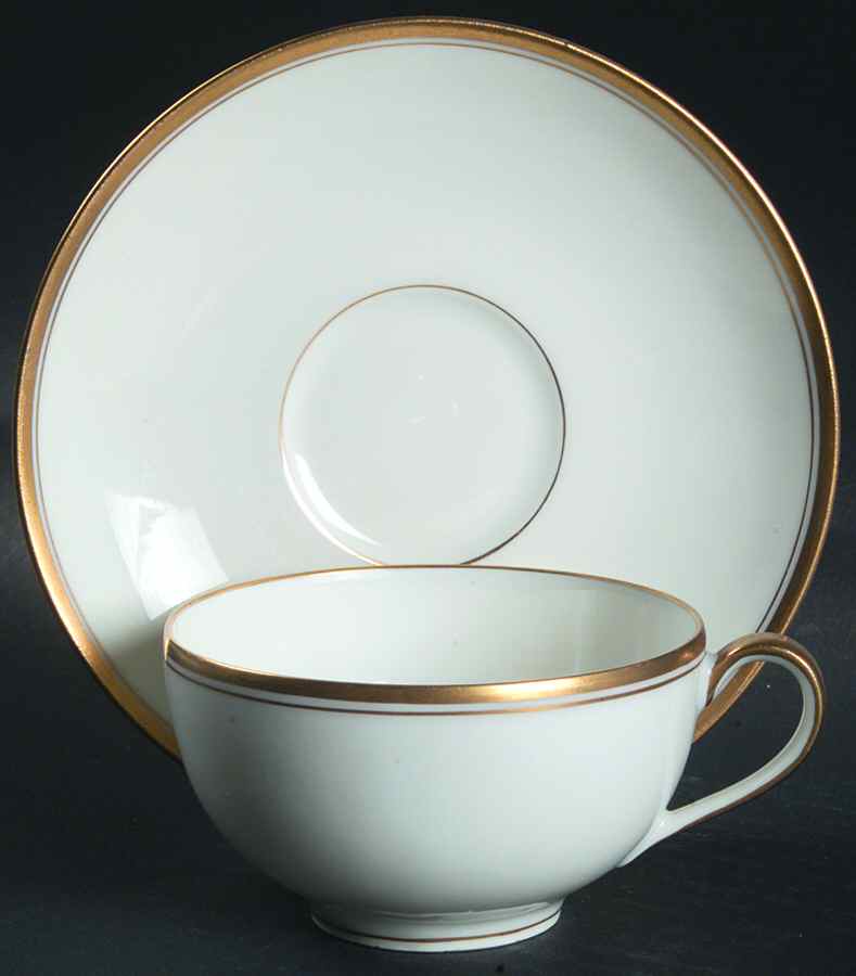 Coronada Flat Cup & Saucer Set by Haviland-1
