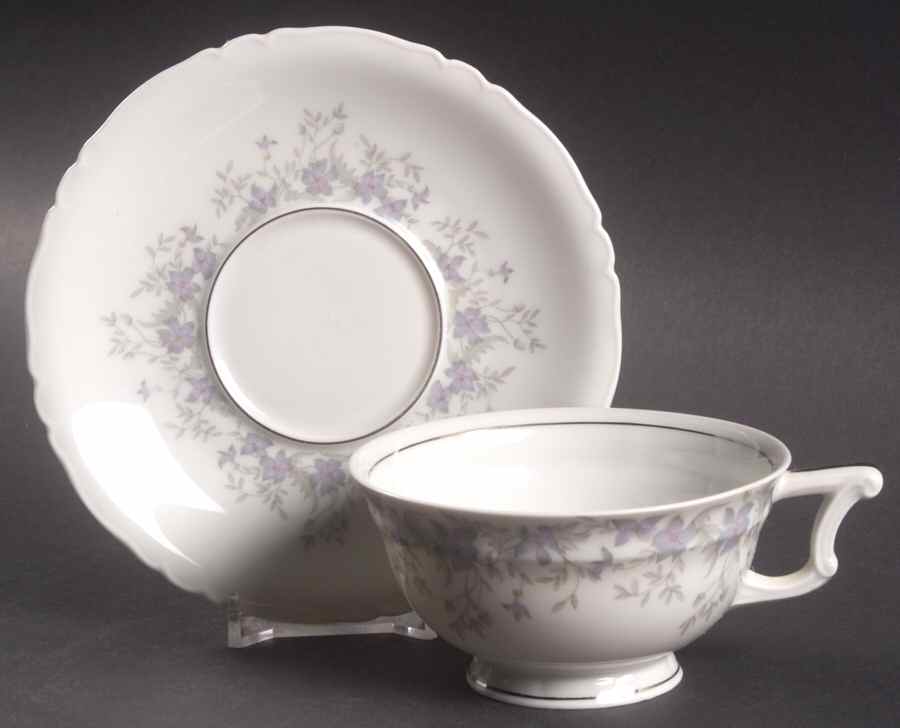 Courette Footed Cup & Saucer Set by Haviland-1