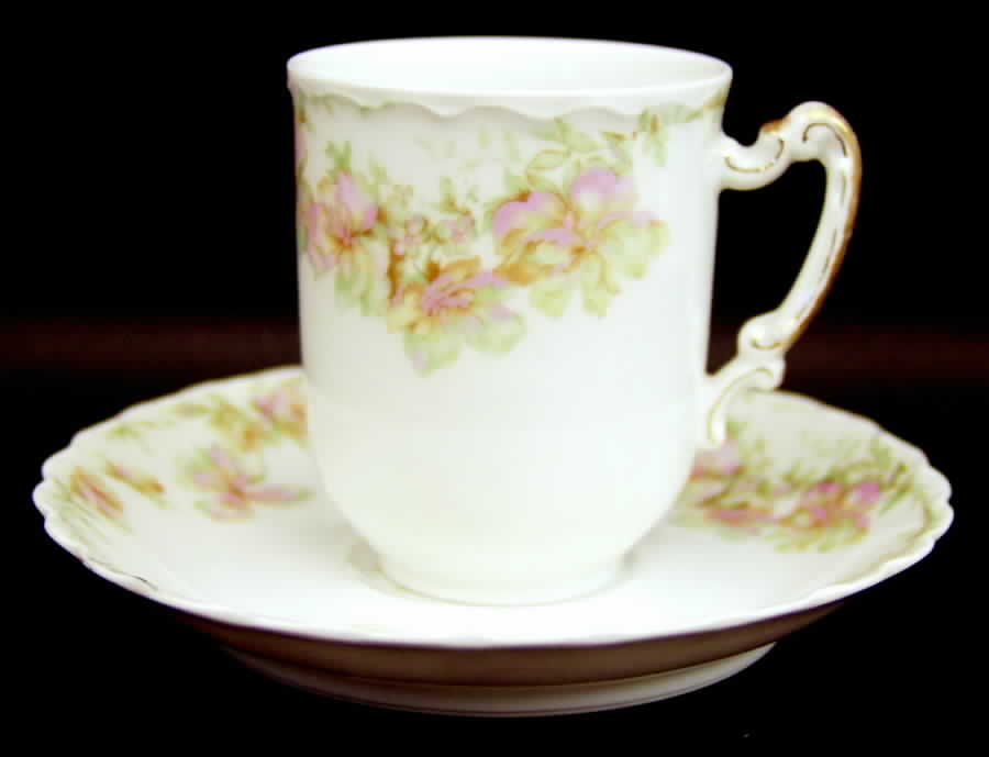 Countess Chocolate Cup & Saucer Set by Haviland-1