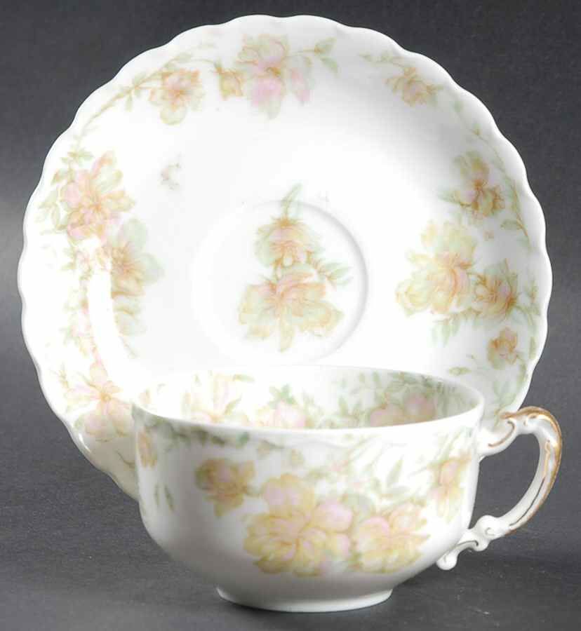 Countess Flat Demitasse Cup & Saucer Set by Haviland-1