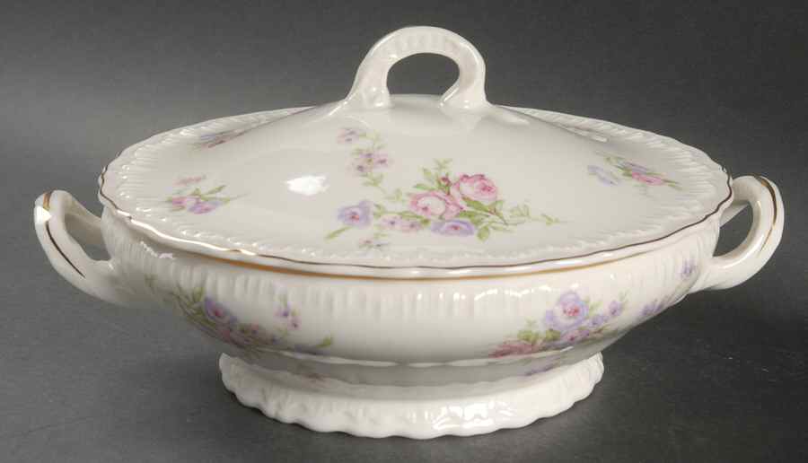 Crinoline Round Covered Vegetable by Haviland-1