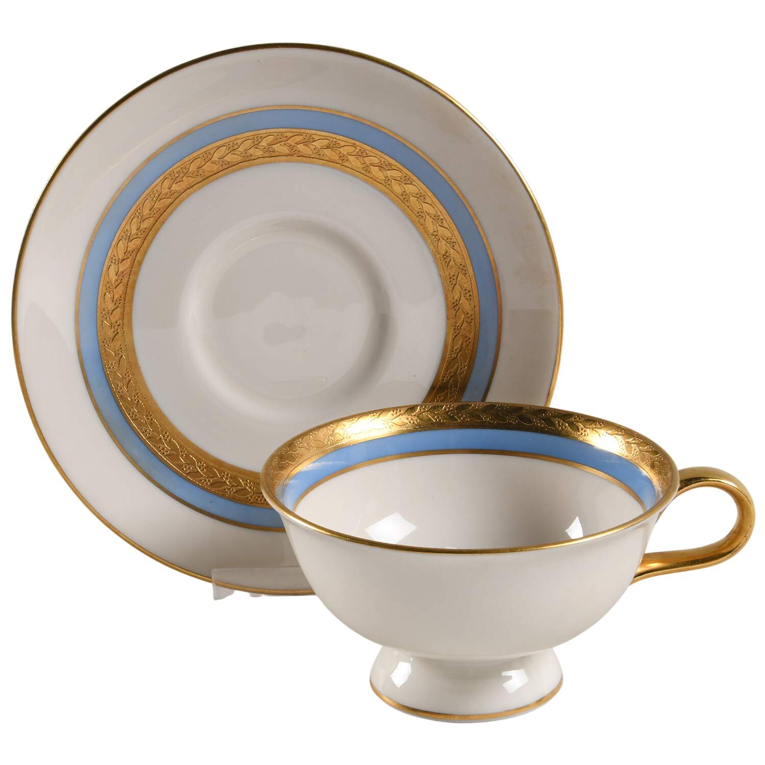 H5103 Footed Cup & Saucer Set by Haviland-1