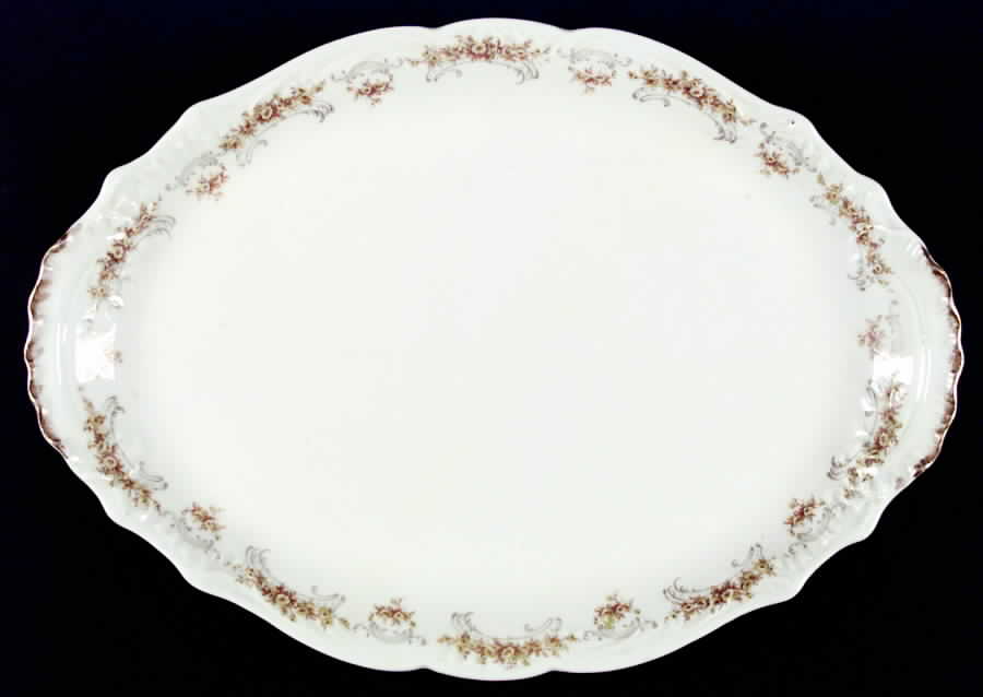 Czarina 14" Oval Serving Platter by Haviland-1