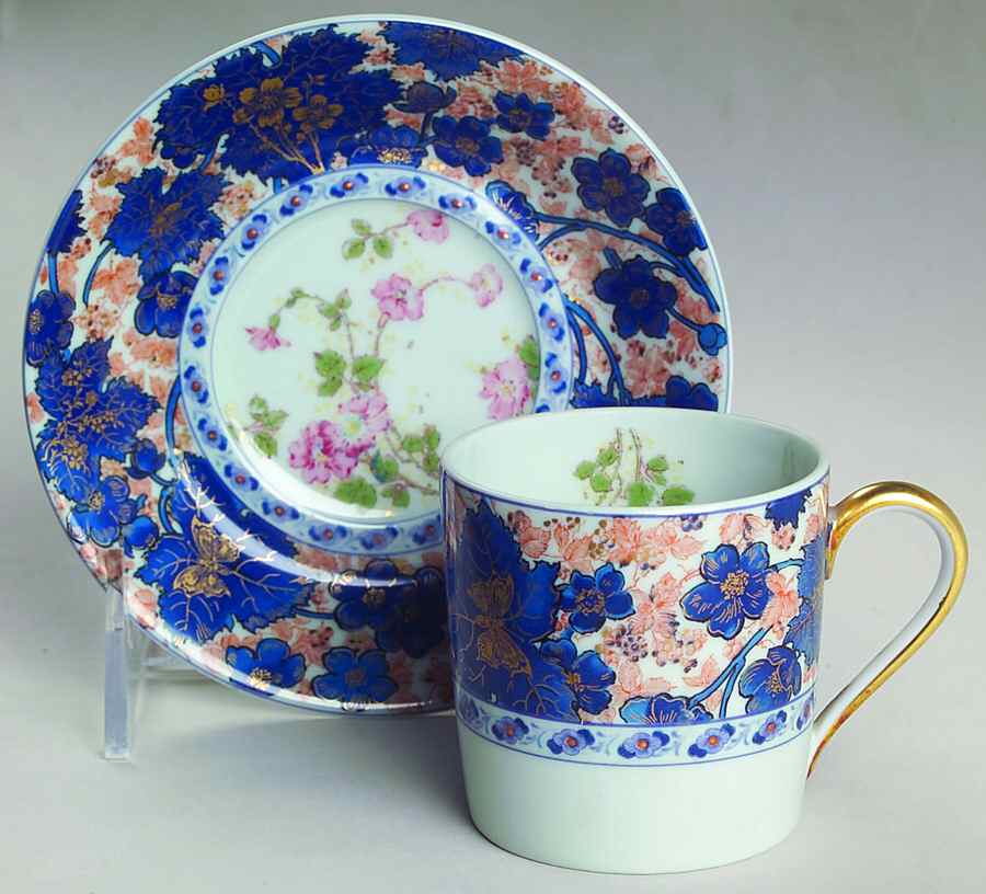Dammouse Flat Demitasse Cup & Saucer Set by Haviland-1