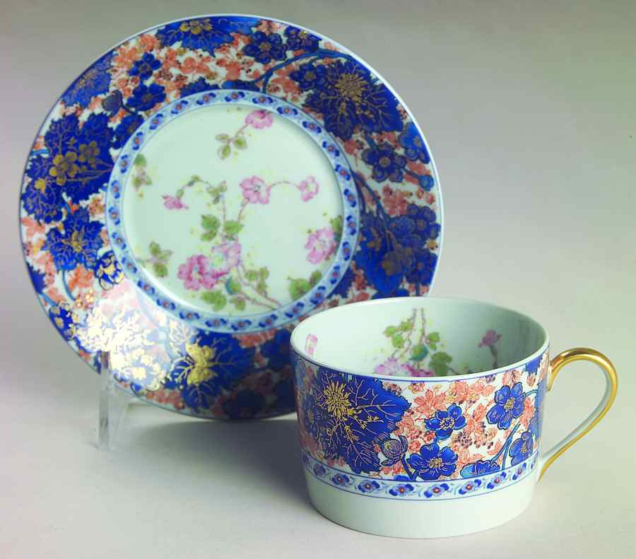 Dammouse Flat Cup & Saucer Set by Haviland-1