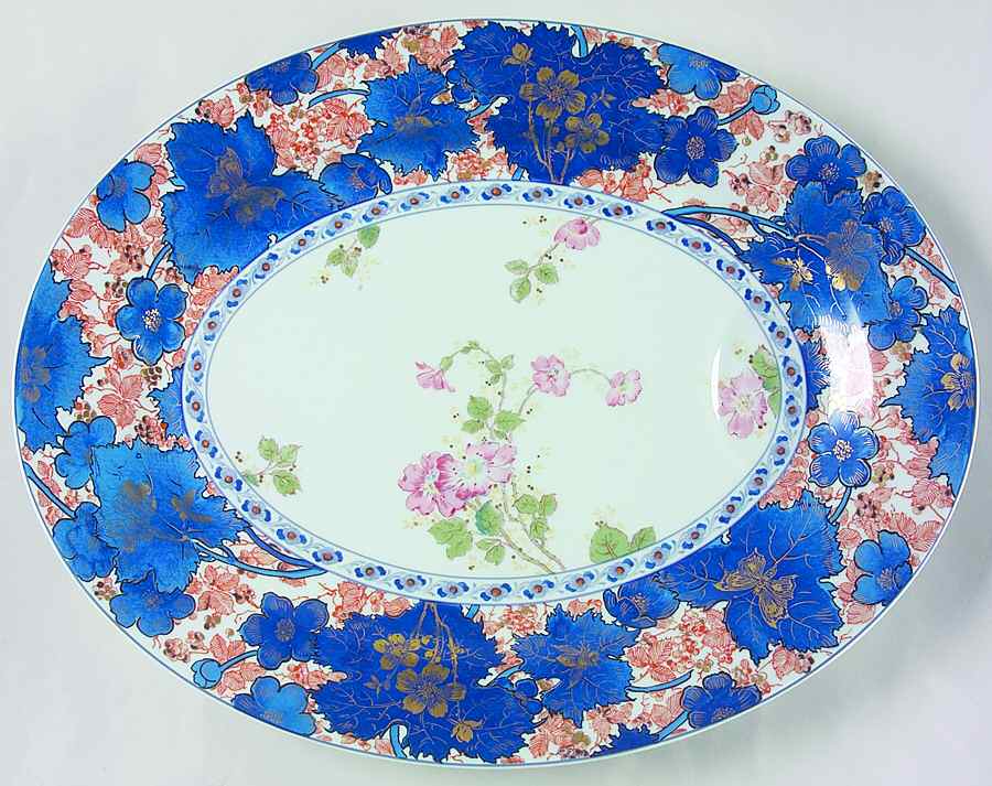 Dammouse 15" Oval Serving Platter by Haviland-1