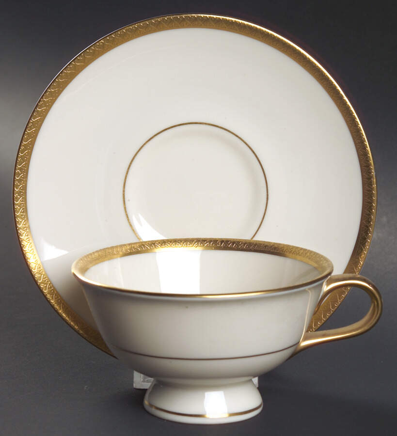 Danville Footed Cup & Saucer Set by Haviland-1