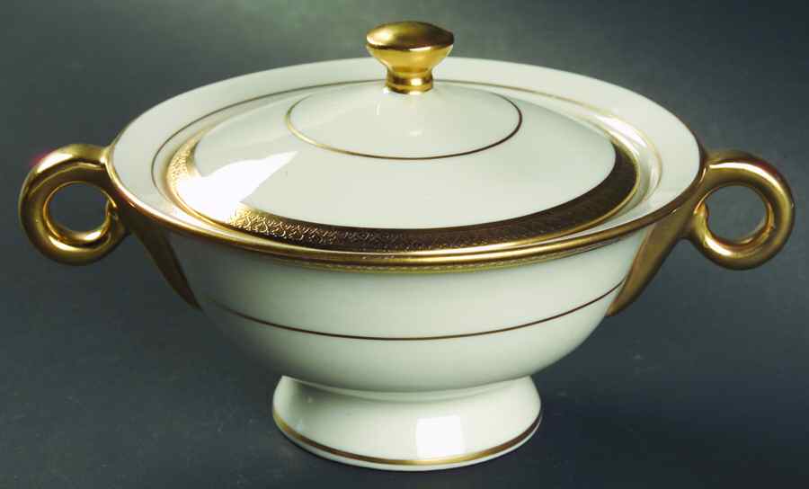 Danville Sugar Bowl & Lid by Haviland-1