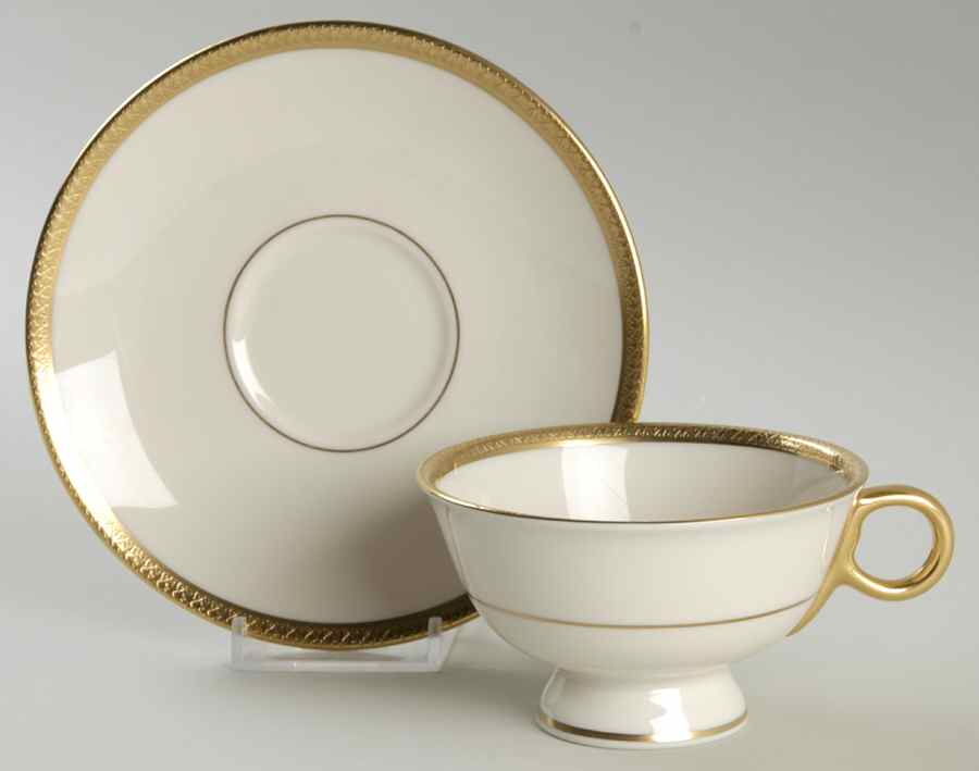 Danville Footed Cup & Saucer Set by Haviland-1