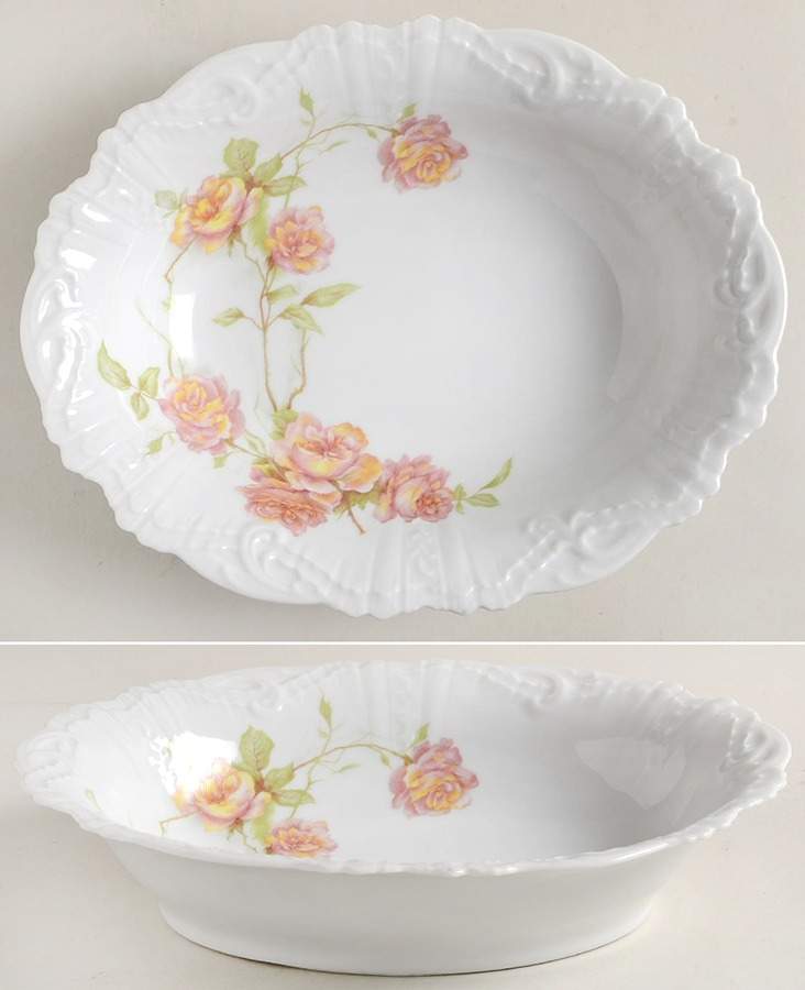Daphnee 9" Oval Vegetable Bowl by Haviland-1