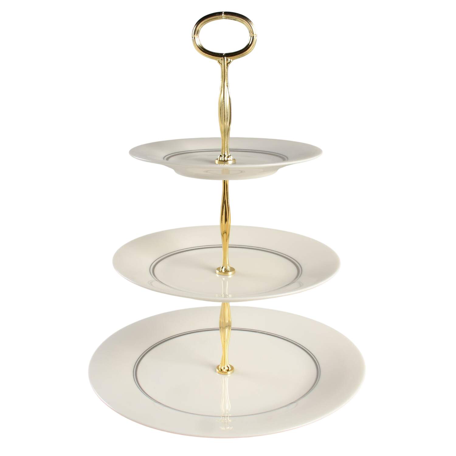 Davenport 13 7/8"-14 1/4" 3-Tiered Serving Tray(DP,SP,BB) HC by Haviland-1