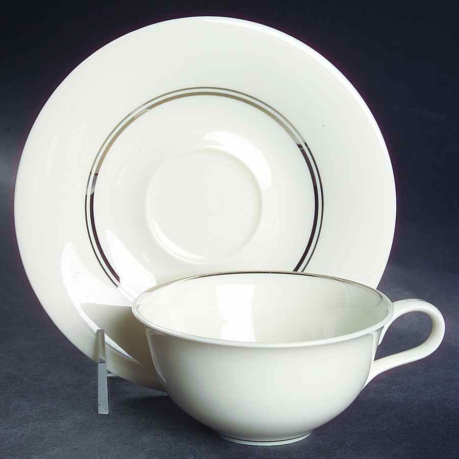 Davenport Flat Cup & Saucer Set by Haviland-1