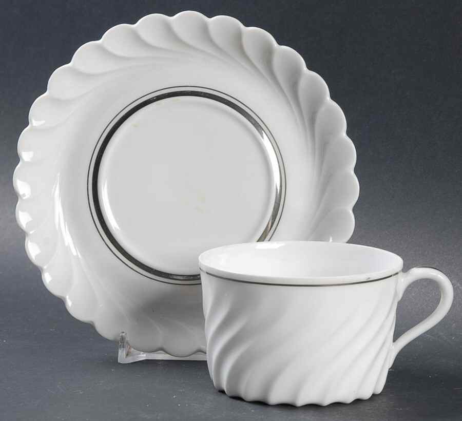 Deauville Flat Cup & Saucer Set by Haviland-1