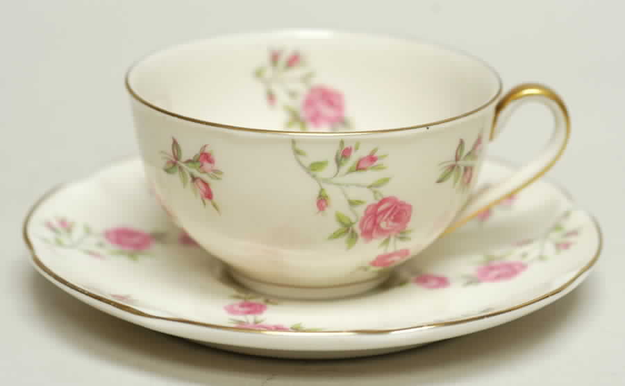 Delaware (New York) Flat Cup & Saucer Set by Haviland-1