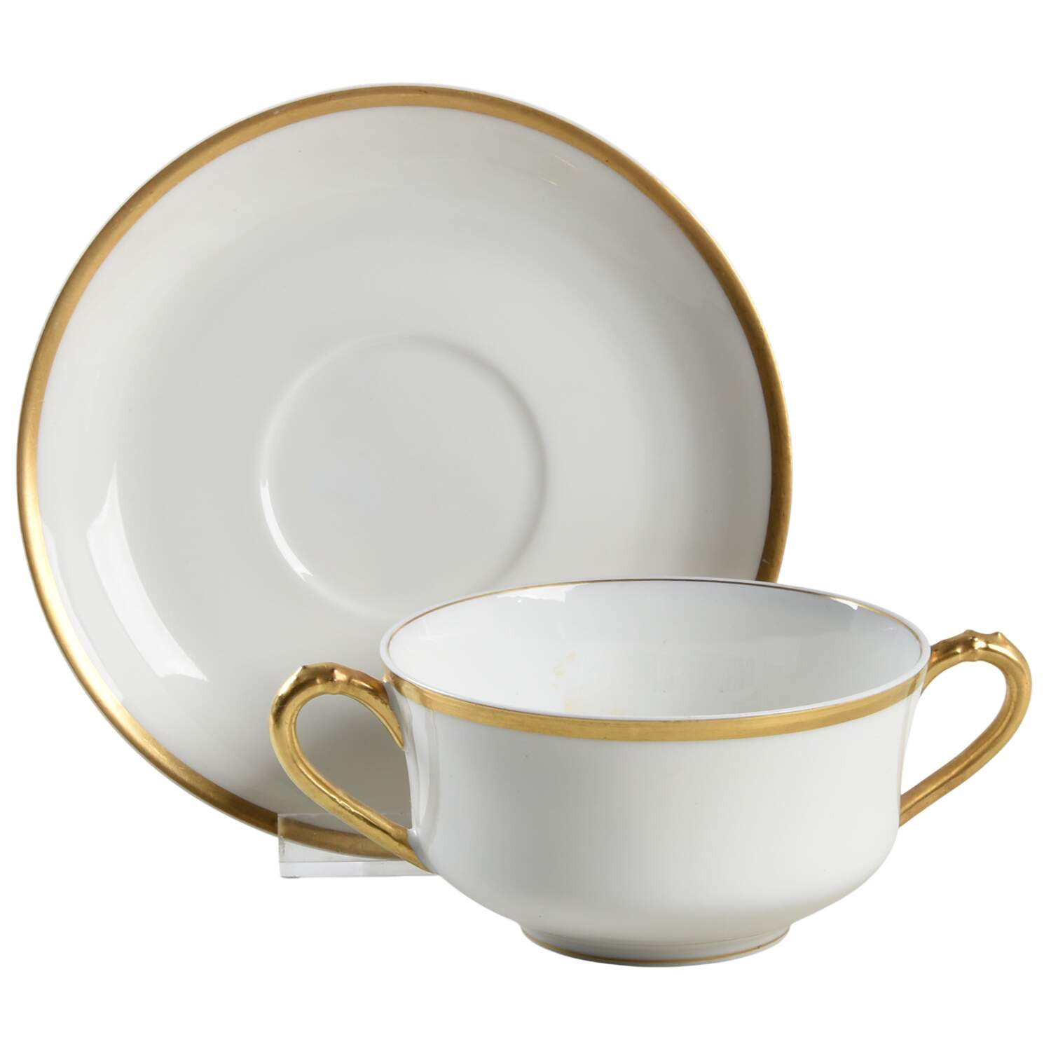 Donhoff Flat Bouillon Cup & Saucer by Haviland-1