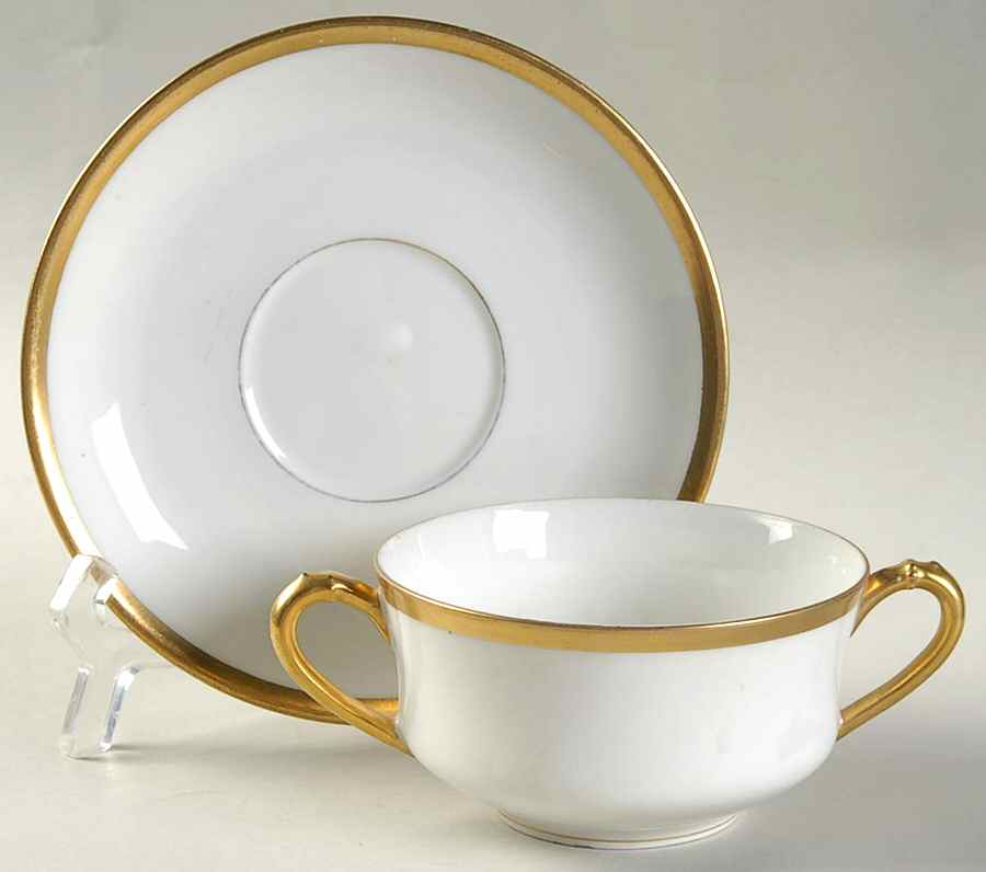 Donhoff Flat Bouillon Cup & Saucer by Haviland-1