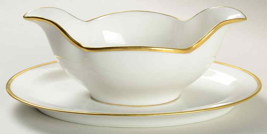 Donhoff Gravy Boat with Attached Underplate by Haviland-1