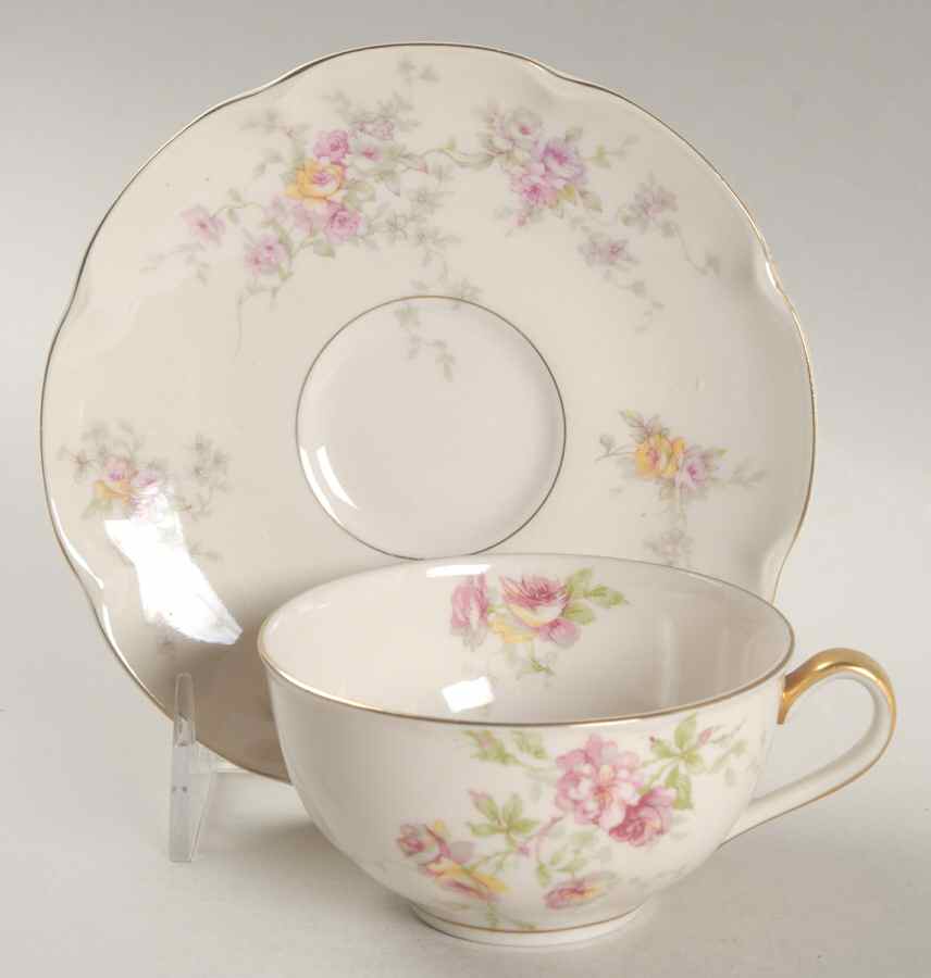 Dorset Flat Cup & Saucer Set by Haviland-1
