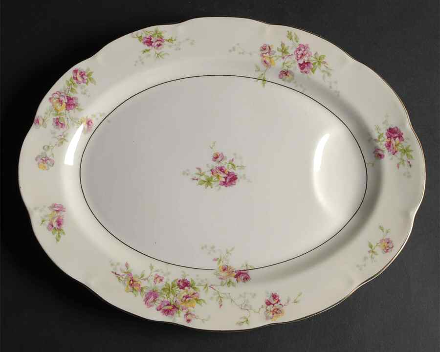 Dorset 14" Oval Serving Platter by Haviland-1