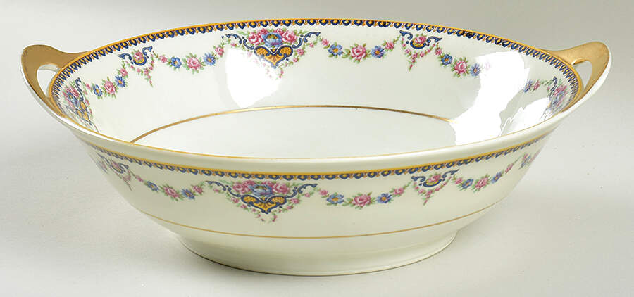 Dora 10" Round Vegetable Bowl by Haviland-1