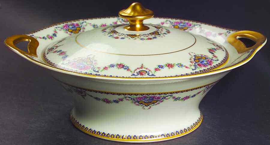 Dora Round Covered Vegetable by Haviland-1