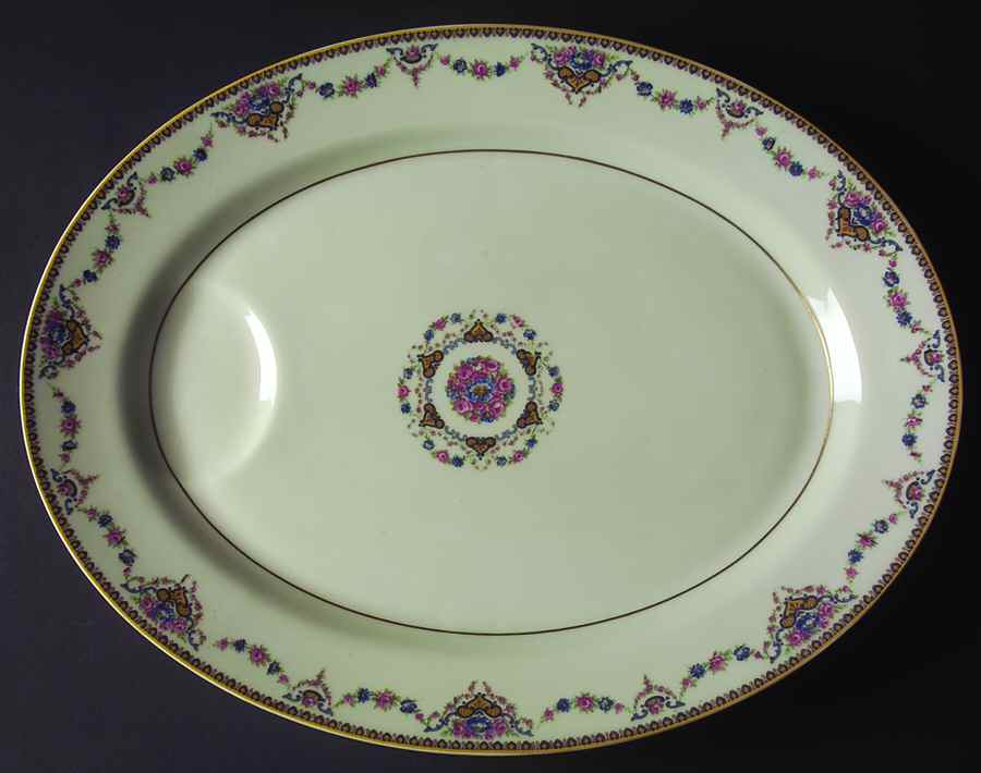 Dora 15" Oval Serving Platter by Haviland-1