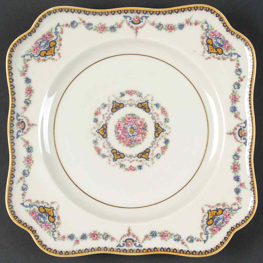 Dora Square Luncheon Plate by Haviland-1