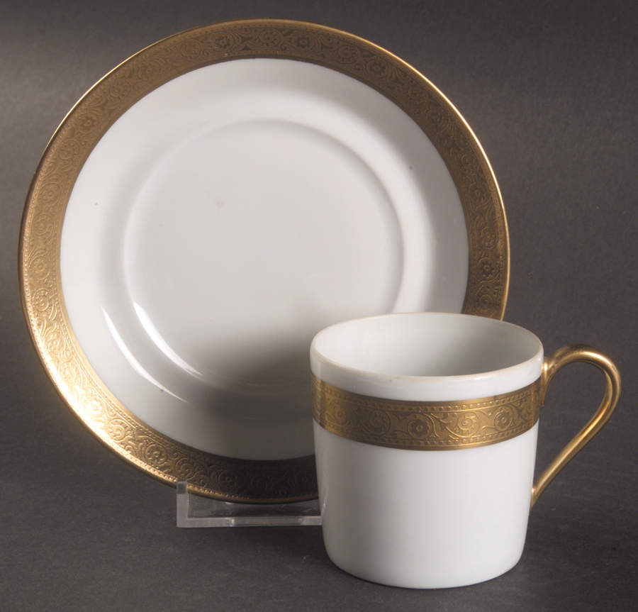 Du Barry Flat Demitasse Cup & Saucer Set by Haviland-1