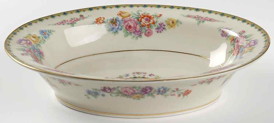 Dubarry 9" Oval Vegetable Bowl by Haviland-1