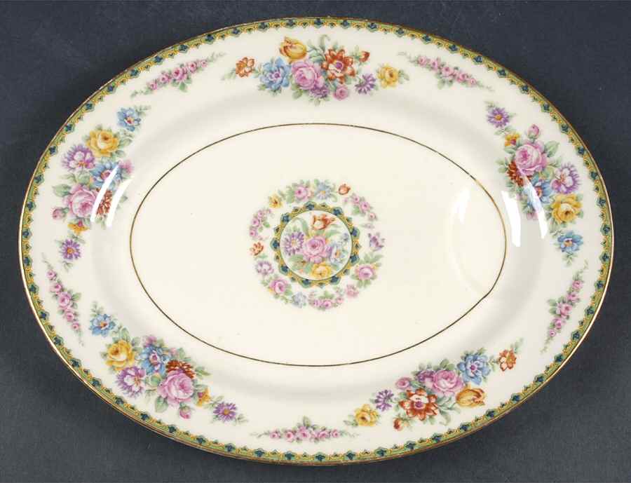Dubarry 11" Oval Serving Platter by Haviland-1