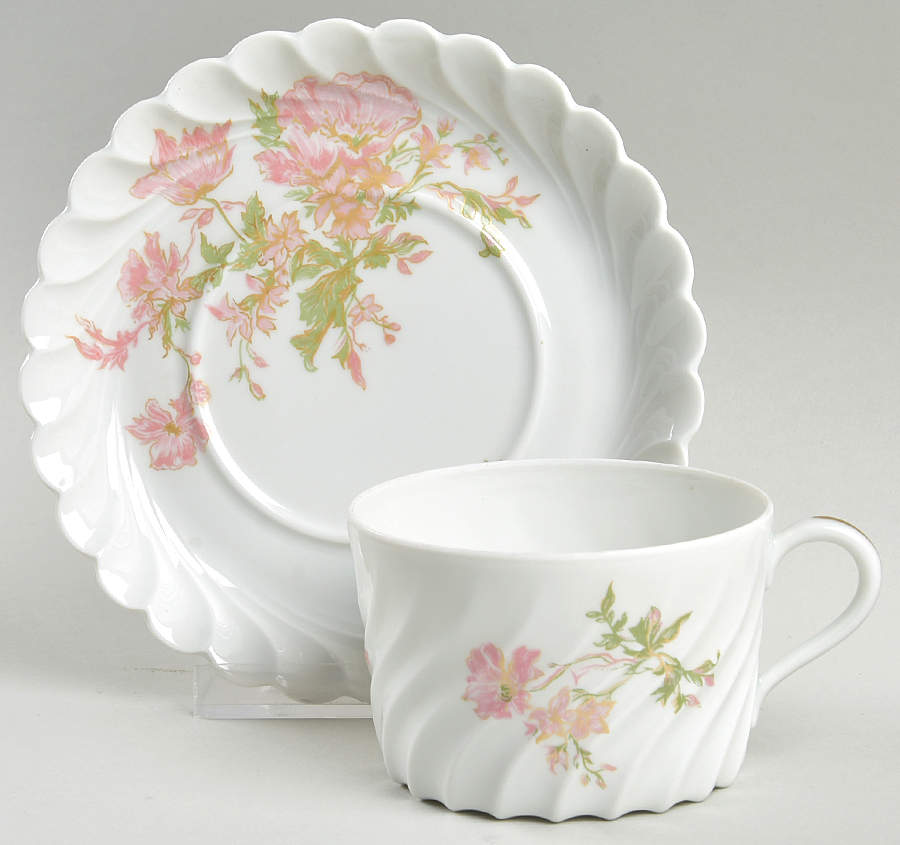 Dumont Flat Cup & Saucer Set by Haviland-1