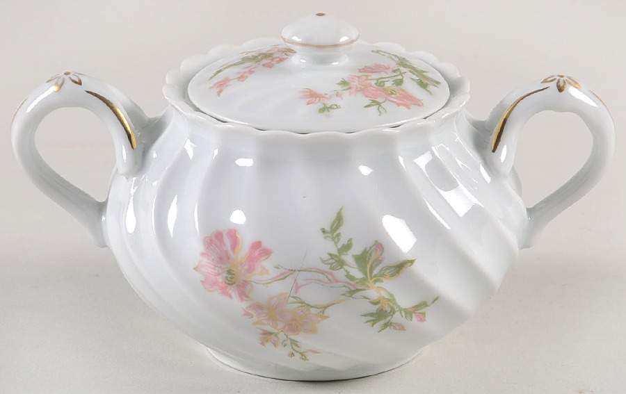 Dumont Mini Sugar Bowl & Lid by Haviland-1