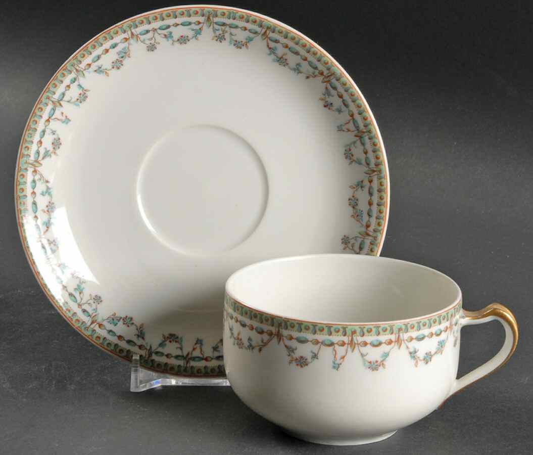 Durana Flat Cup & Saucer Set by Haviland-1