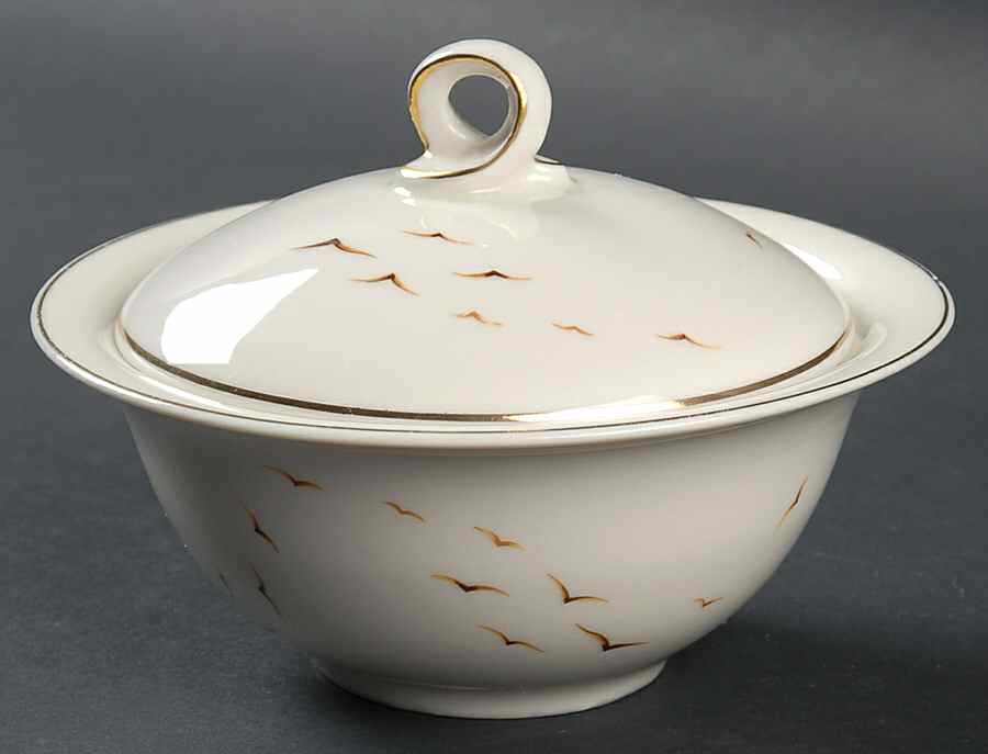 Ebbtide Sugar Bowl & Lid by Haviland-1