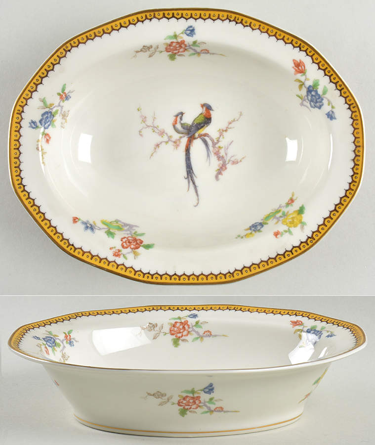 Eden 9" Oval Vegetable Bowl by Haviland-1