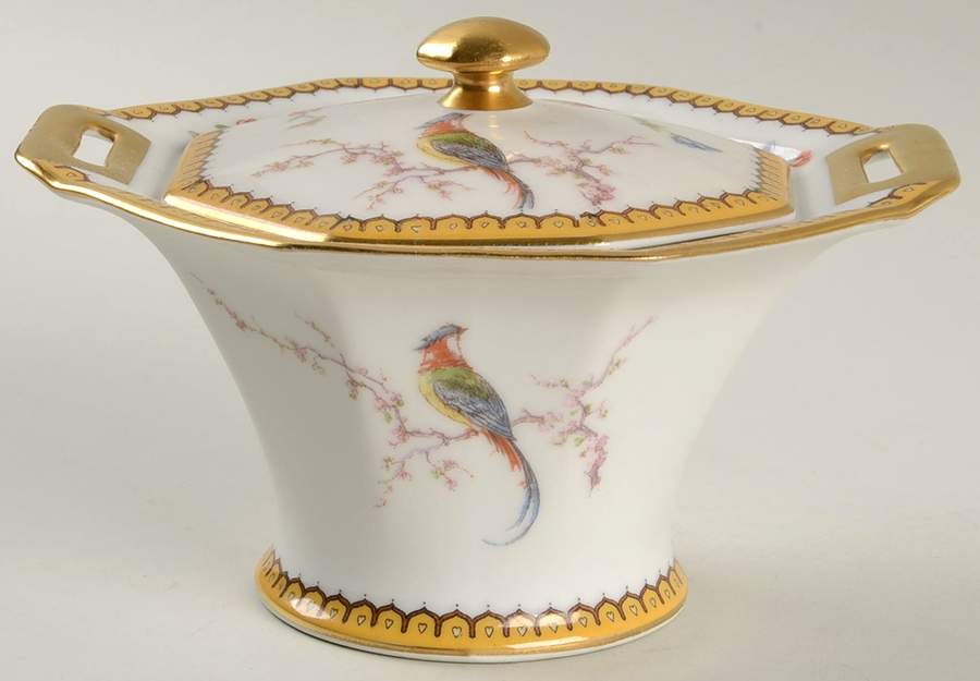 Eden Sugar Bowl & Lid by Haviland-1