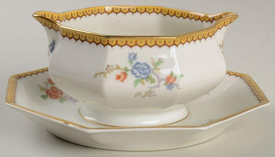 Eden Gravy Boat with Attached Underplate by Haviland-1