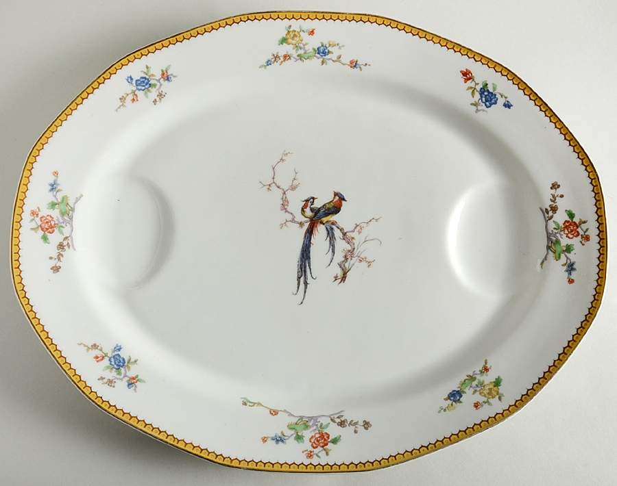 Eden 18" Oval Serving Platter by Haviland-1