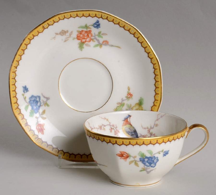 Eden Flat Cup & Saucer Set by Haviland-1