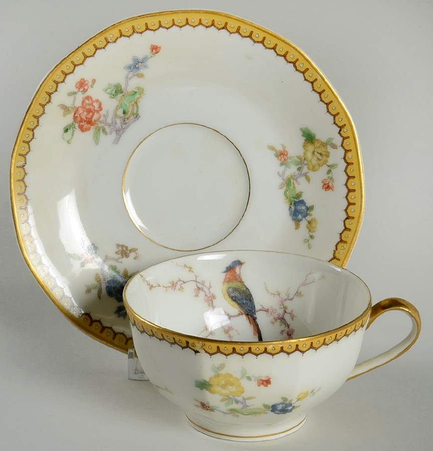 Eden Flat Cup & Saucer Set by Haviland-1