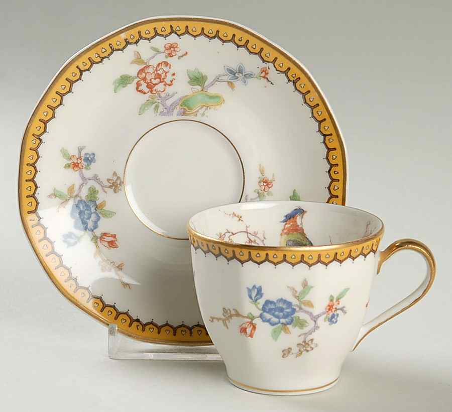 Eden Flat Demitasse Cup & Saucer Set by Haviland-1
