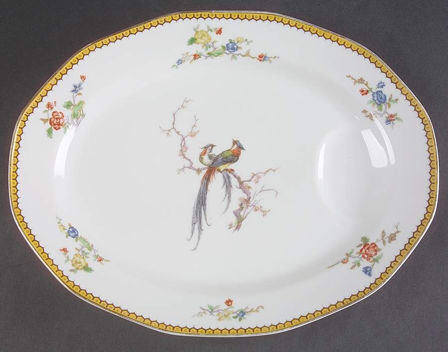 Eden 13" Oval Serving Platter by Haviland-1