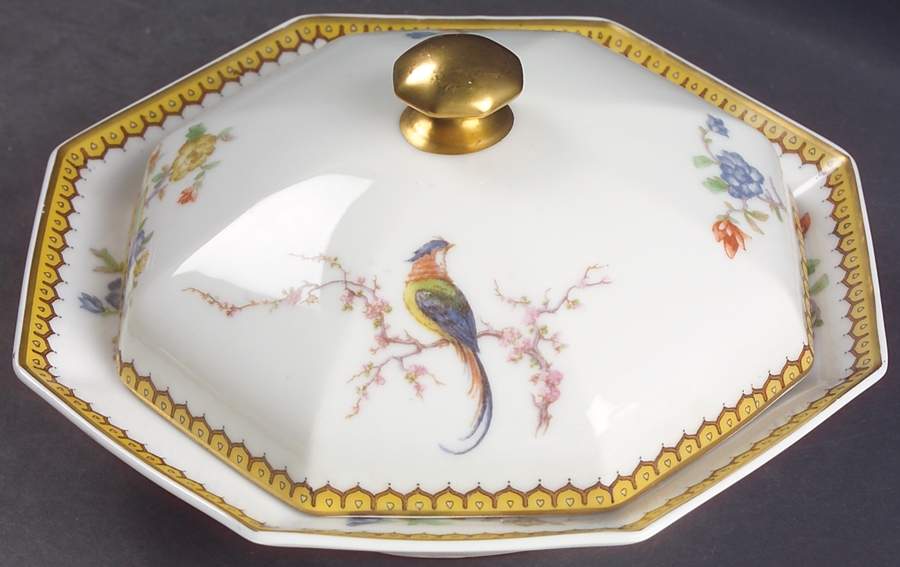 Eden Round Covered Butter by Haviland-1