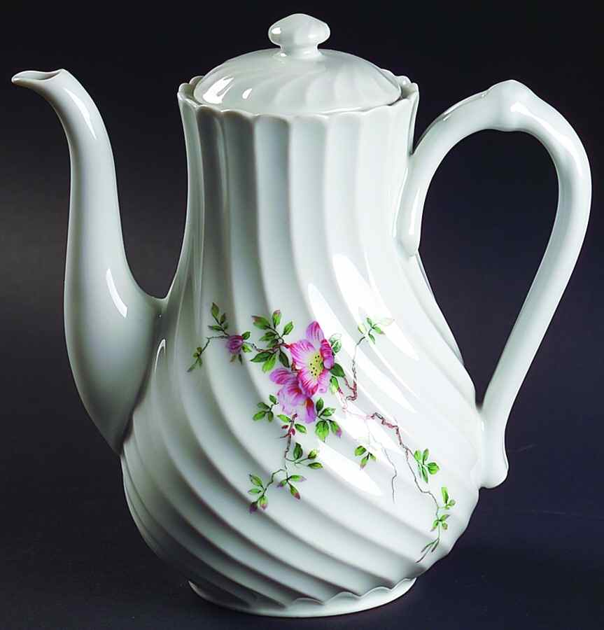 Eglantine Small Coffee Pot & Lid by Haviland-1