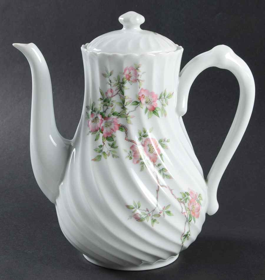 Eglantine Coffee Pot & Lid by Haviland-1
